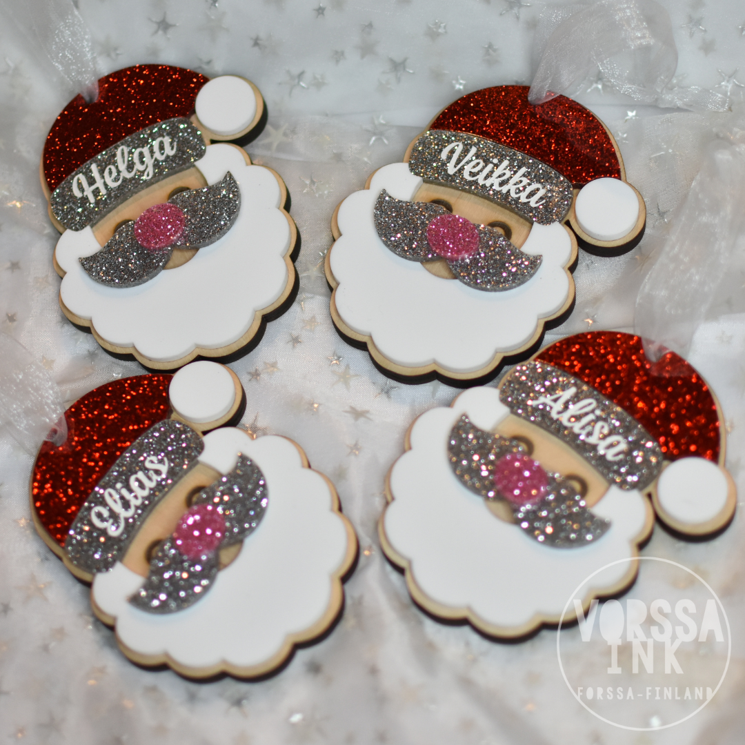 Joulupukki Joulukoriste Omalla tekstillä