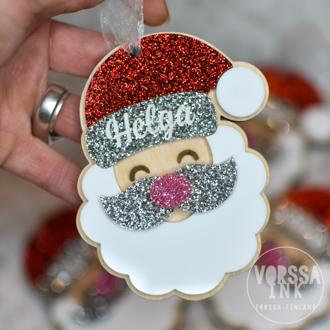 Joulupukki Joulukoriste Omalla tekstillä