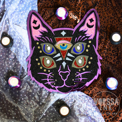 Mystinen kissa seinäkoriste